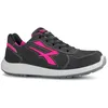 Image de Chaussure De Sécurité Pour Femmes Ru20156 Electra Taille 41 W. 9 Noir/rose S1p Src Esd En Iso 20345 Cuir Suédé Doux Perforé