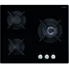 Image de Table de cuisson gaz 60cm 3 feux 6150w noir - Airlux - AV635HBK -