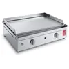 Image de Gaz - Chef 55 Lisse - 2 Brûleurs - Double Corps De Chauffe - Inox 304 Alimentaire - Plancha Planet