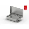 Image de Plancha À Gaz 3 Brûleurs   Inox 304 Alimentaire   Plaque Lisse 79x40cm   Puissance 8400w   Couvercle En Inox   Plancha Planet