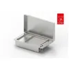 Image de Gaz Pour Cuisine D'Extérieur - Oasi 80mix 26 Lisse - 55 Lisse - 3 Brûleurs - Inox 304 Alimentaire - Couvercle - Plancha Planet