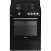 Image de Cuisinière Gaz 69l 4 Feux Noir - Indesit - I6ggkcb
