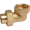 Image de Raccord Union Laiton Coudé 90° À Souder - F 3/4' - Diamètre 18 Mm