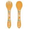 Image de Couverts en silicone Cuillère + fourchette Lion / Sassi