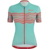 Image de Maillot de vélo à manches courtes Santini Tono Proflo, couleur bleu, taille XL, pour femme