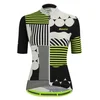 Image de Maillot de cyclisme à manches courtes Santini - GIADA OPTIC LADY - Blanc/Jaune/Noir XL