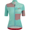 Image de Maillot de cyclisme à manches courtes Santini - GIADA OPTIC LADY - Bleu/Rose XL