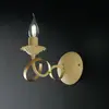 Image de Applique classique 1 lumière en fer forgé ivoire et or Série Bandolo
