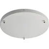 Image de Rosace Rosace multicâbles en fer blanc diamètre 40 à 3 trous H.3 d.40 BL290-PL3-DM40-BCO