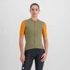 Image de Maillot de cyclisme à manches courtes SPORTFUL - CHECKMATE - Marron/Jaune S
