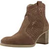 Image de Nero Giardini Botin Tacon Velour Couleur Marron