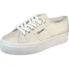 Image de Superga Dames Faible Sneaker 2740 Platform Lame Low Top S6128SW beige