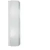 Image de Zafferano Applique, Verre Triplex Opale Satiné Et Métal, 100x370x80 Mm, 2x E27 De 28 Watt, Ip40, Blanc