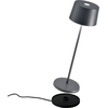 Image de Lampe de table LED Olivia Pro Gris Foncé, rechargeable et dimmable