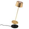 Image de Lampe De Table Led Olivia Pro Gold Leaf, Rechargeable Et Dimmable