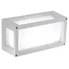 Image de Home Applique et Plafonnier 12,2x25x9,5 cm en Aluminium moulé sous pression Blanc Mat IP54 pour Intérieur et Extérieur avec douille E27, 42W max