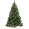 Image de Dmora   Sapin De Noël Artificiel 150 Cm   Extra Épais Avec 468 Branches   Pvc Ignifuge Avec Pommes De Pin   Montage Facile Et Stable