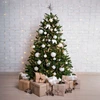 Image de Dmora Sapin De Noël Vienna, Sapin Artificiel Extra Épais, Véritable Sapin Effet Pvc Avec Pommes De Pin Incluses, 1486 Branches, Hauteur 240 Cm, Avec Emballage Renforcé