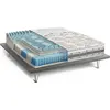 Image de Aclio - Matelas Double, 190x160x25h cm Blanc, Déhoussable Italy