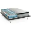 Image de Atir - Matelas Double, 200x160x27h cm Blanc, Déhoussable Italy