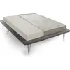 Image de Any - Matelas 1,5 place, 190x120x14h cm Gris, Déhoussable Fabriqué en Italie