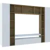 Image de Austis - Meuble Mural, Blanc Brillant, 19 Étagères Italy