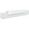 Image de Tiche - Meuble TV 240x45x52h cm Blanc Brillant, 3 Étagères, Fabriqué en Italie