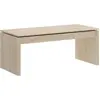 Image de Audi - Table basse, 102x50x43h cm Chêne Marron, Compartiment de rangement