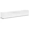 Image de Ame - Meuble TV, 225x38x39 cm Blanc Brillant, 1 étagère Fabrication italienne