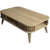 Image de Médecina - Table Basse, 105x60x35h cm Chêne Marron, Porte-revues
