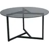 Image de Esperia - Table basse, 75x75x42h cm Gris Taupe, Forme Ronde
