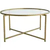 Image de Ecaterina - Table basse, 83x83x40h cm or, Forme Ronde