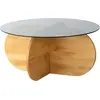 Image de Bagolino - Table basse, 75x75x35h cm Chêne marron, Porte-revues
