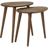 Image de Janequeo - Table basse, 50x33x52h cm Noyer Marron, Porte-revues