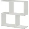 Image de Fabrizia - Table Basse, 60x20x60h cm Blanc, Porte-revues Polyvalent