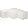 Image de Fiorenza - Meuble TV, 90x92x32h cm blanc, 2 tiroirs