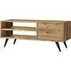 Image de Max - Meuble TV, 110x40x44 cm Ch  ne Brun, une   tag ¨re