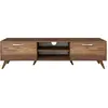 Image de Avir - Meuble TV 180x35x49h cm Marron Noyer, une étagère