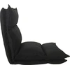 Image de Rebecca Mobili Siège de fauteuil en métal et polyester noir
