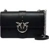 Image de PINKO sac à épaule bandoulière Love One Classic DC Shoulderbag Nero - Old Silver noir
