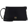 Image de PINKO sac à épaule bandoulière Triplet Mini Vitello Morbido Black + Antique Gold noir