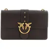 Image de PINKO Love One Classic cuir marron, Love Birds doré