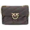 Image de PINKO Love Bag Puff Maxi Quilt nappa marron, Love Birds