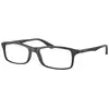 Image de Ray - Ban Unisex Ray - Ban RX7017 5196 Montures optiques Injecté Noir Transparent Carré Normale