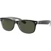Image de Ray - Ban Unisex Ray - Ban RB2132 NEW WAYFARER 6052 Lunettes de soleil Injecté Noir G15 Carré Normale