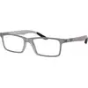 Image de Ray - Ban Unisex Ray - Ban RX8901 5244 Montures optiques Injecté Gris Transparent Carré Normale