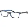 Image de Ray - Ban Unisex Ray - Ban RX8901 5262 Montures optiques Injecté Bleu Transparent Carré Normale
