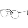 Image de Ray - Ban Unisex Ray - Ban RX3447V ROUND METAL 2620 Montures optiques Métal Gris Transparent Ronde Normale