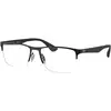 Image de Ray - Ban Unisex Ray - Ban RX6335 2503 Montures optiques Métal Noir Transparent Carré Normale