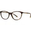 Image de Burberry Femme Burberry BE2205 3002 Montures optiques Acétate Marron Carré Normale